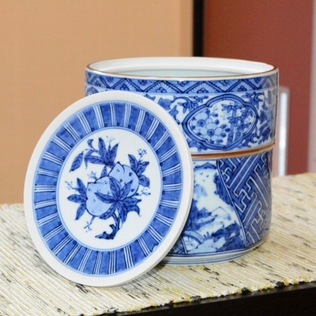 商品詳細｜takano3｜祥瑞腰捻水指｜茶道具｜染付｜43200円｜[京焼/和楽