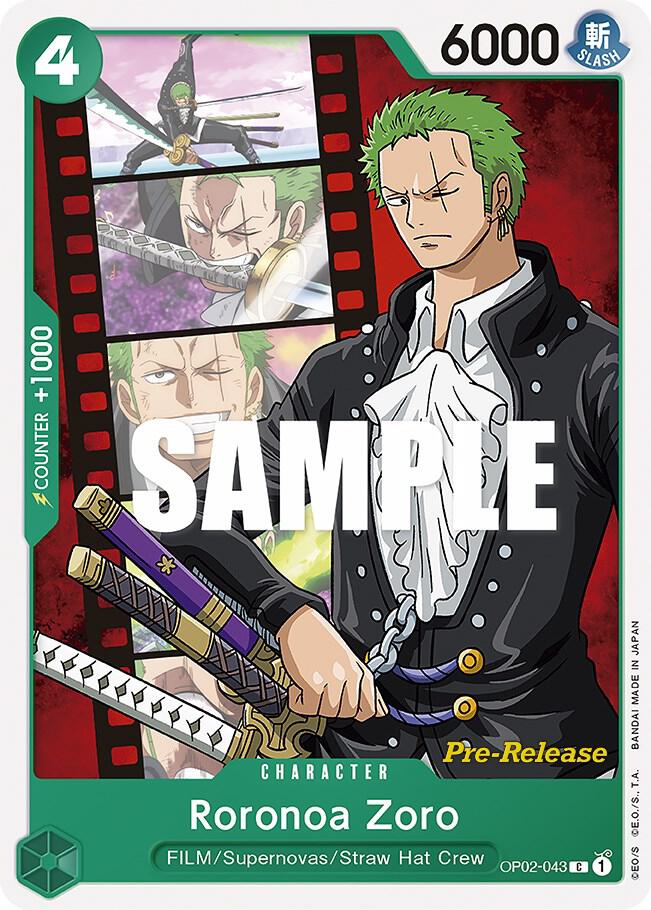 Roronoa Zoro - Paramount War Pre-Release Cards - One Piece Card
