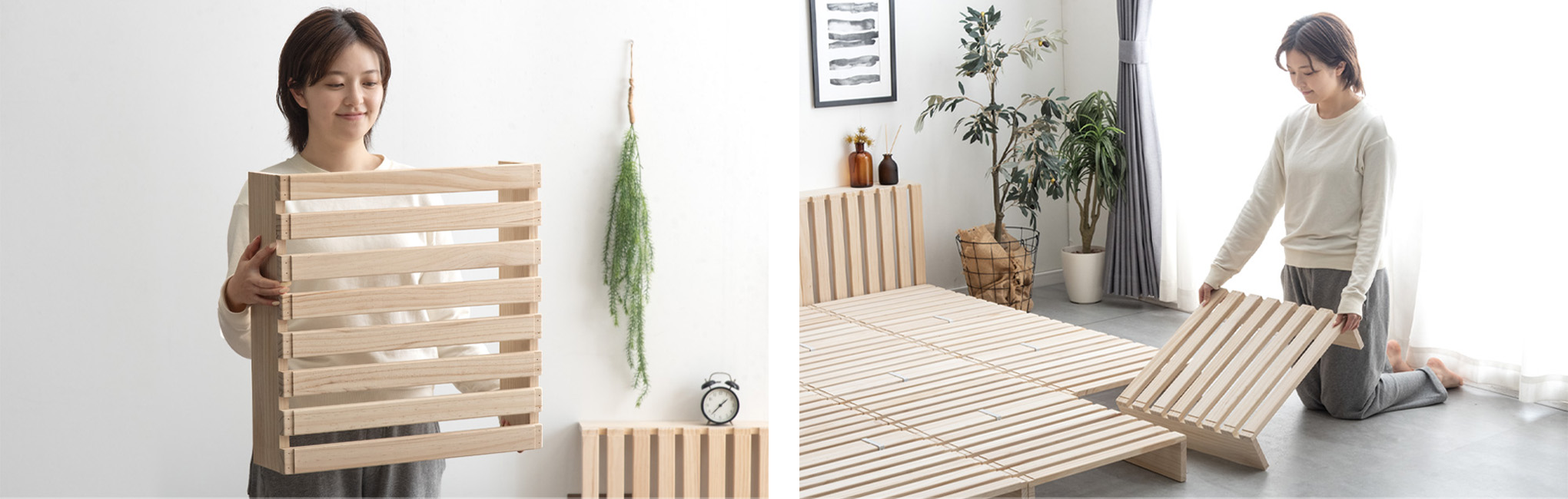 充電コンセントやブックシェルフがついた宮棚パレットベッド発売