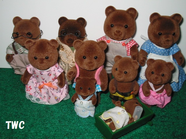 シルバニア ブラウンクマファミリー | Teeny Weeny Club