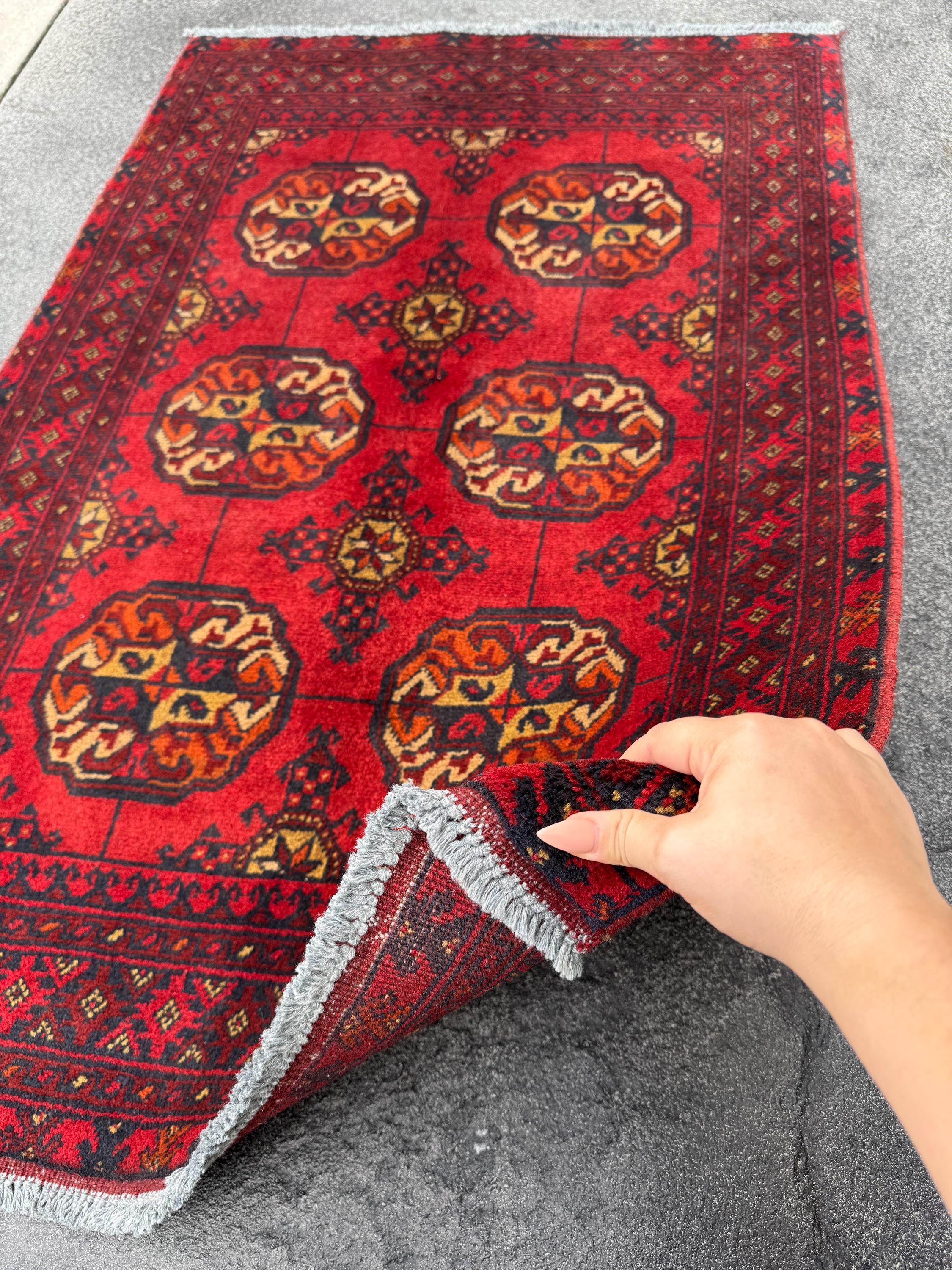 Afghanistan's Authentic Vintage Afghan Baluch Handmade Hand