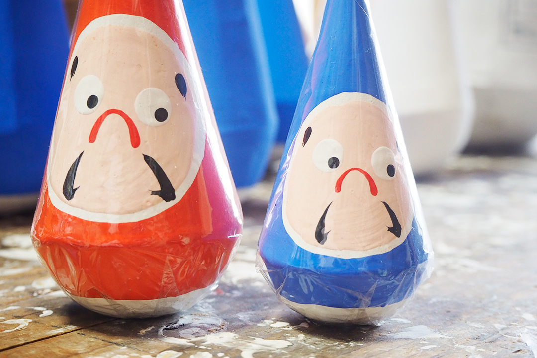 伝統工芸品「三角だるま」を作り続ける、阿賀野市の「今井人形店