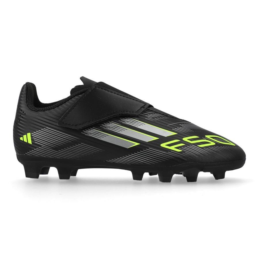 adidas F50 Club Velcro FxG Electric Stealth - Core Black/Iron