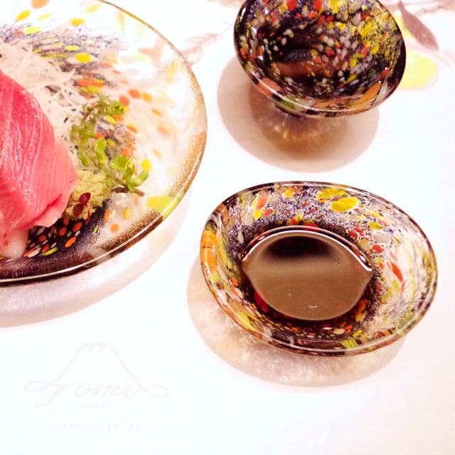 江戸硝子｜うきよ｜夜まつり｜豆皿｜TOMICRAFT(トミクラフト)公式