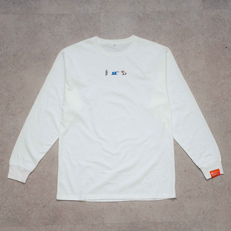嘘だらけのPEOPLE 1”のビッグロンT / WHITE | TOoKA BASE