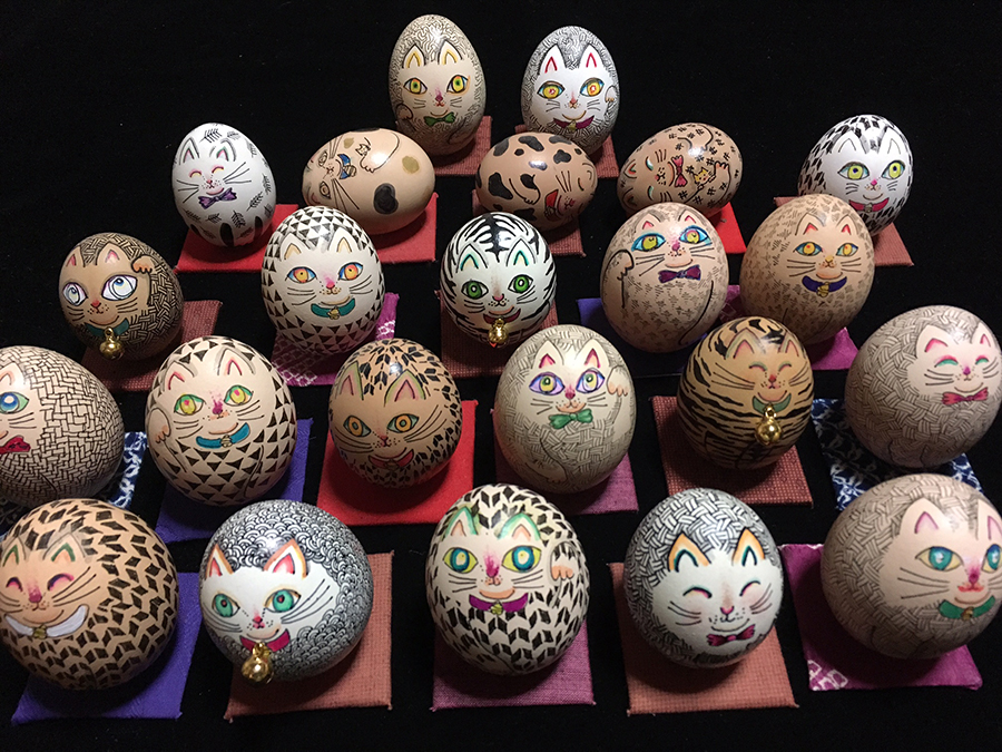 卵が先か鶏が先か エッグアート展」自由が丘『みどり湯』gallery