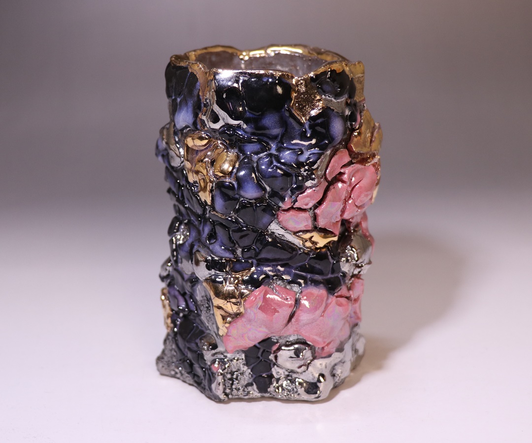 市川 透 作 「酒呑 Memento mori」 ～備前焼専門卸小売店 川口陶楽苑～