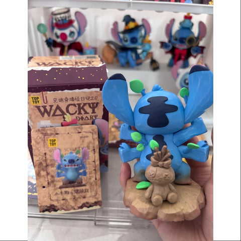 Disney Stitch Wacky Diary 2.0 Series Secret Little Wood Carving(1