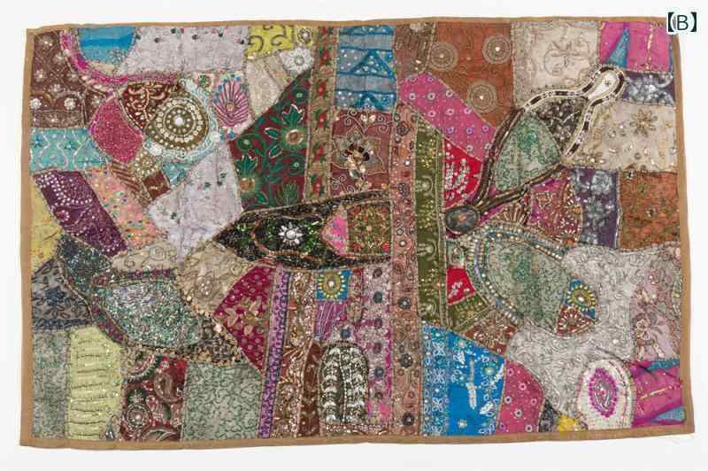 楽天市場】タペストリー インド 刺繍 ビーズ スパンコール 玄関 壁