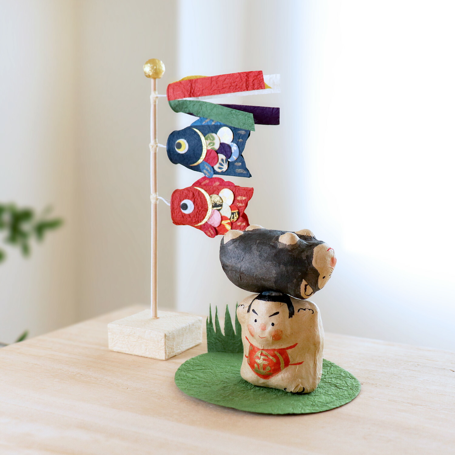 楽天市場】五月人形 金太郎 相撲 置物 端午の節句 コンパクト 小さい