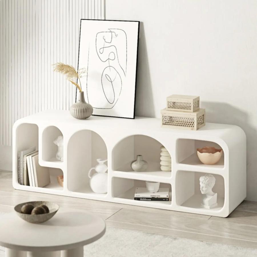 楽天市場】[160cm] Z-Pearl マントルピース シェルフ ホワイト 白 収納