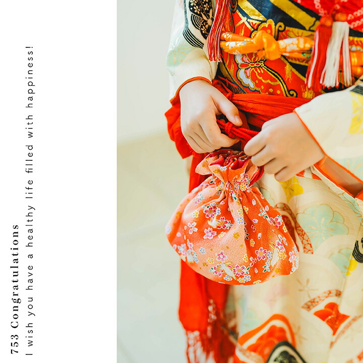 楽天市場】【日本製の手作り】七五三 巾着 ちりめん バッグ BAG/小花