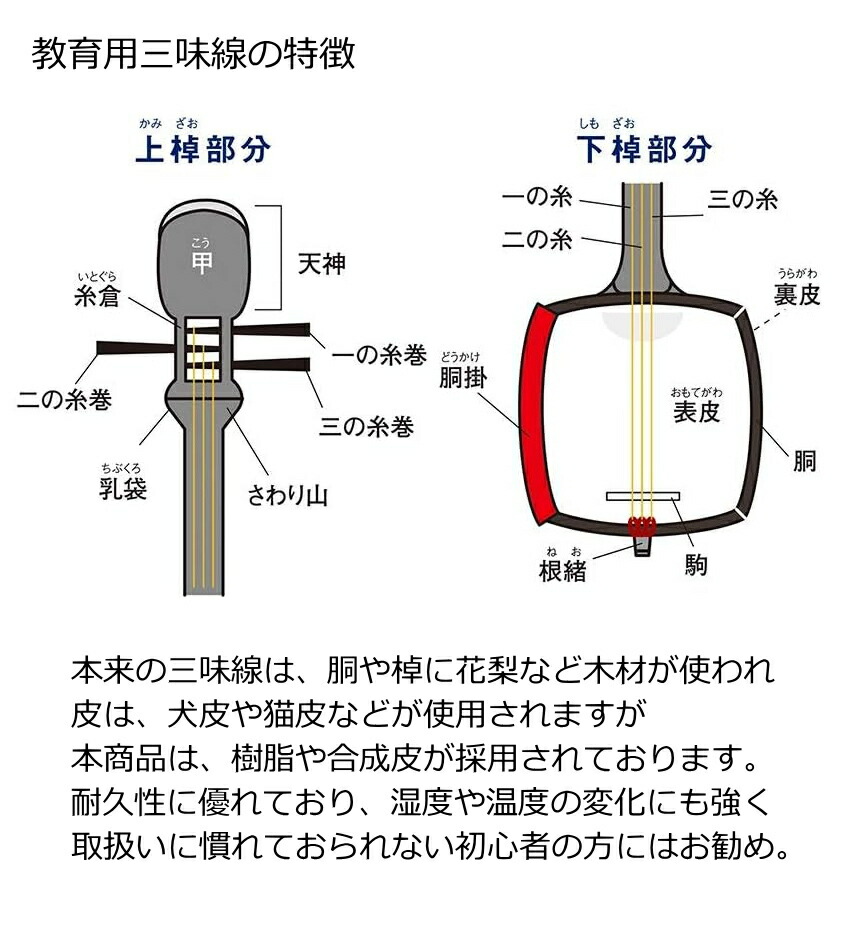 楽天市場】鈴木 長唄三味線 MS-8 演奏に必要な付属品が揃ってる 合皮