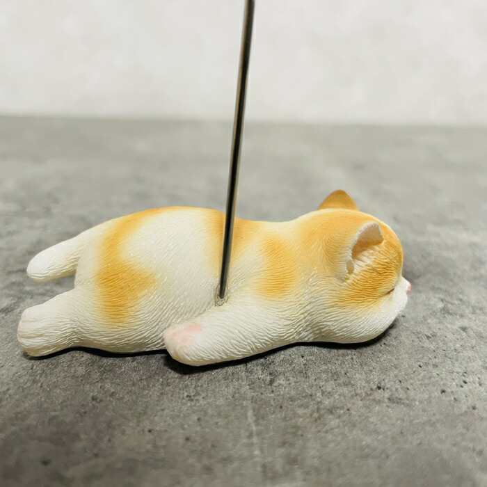 楽天市場】可愛いねこちゃんのメモスタンド woobia ウービア 茶トラ白