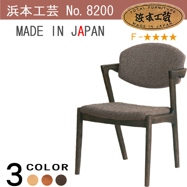 楽天市場】No.8200 ダイニングチェア(布) 肘付き アームチェア DA色(DA