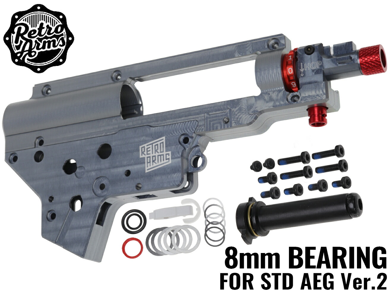 楽天市場】RETRO ARMS EN AW7075-T651 CNC スプリットギアボックス