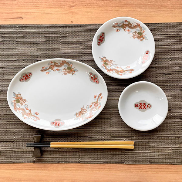 楽天市場】金彩竜 3.0皿 中華食器 小皿・タレ皿 業務用 日本製 磁器 約
