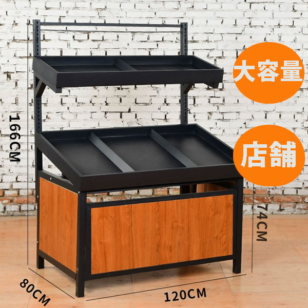 楽天市場】木製陳列棚 S 直売所 イベント用 展示会 青果 野菜 フルーツ