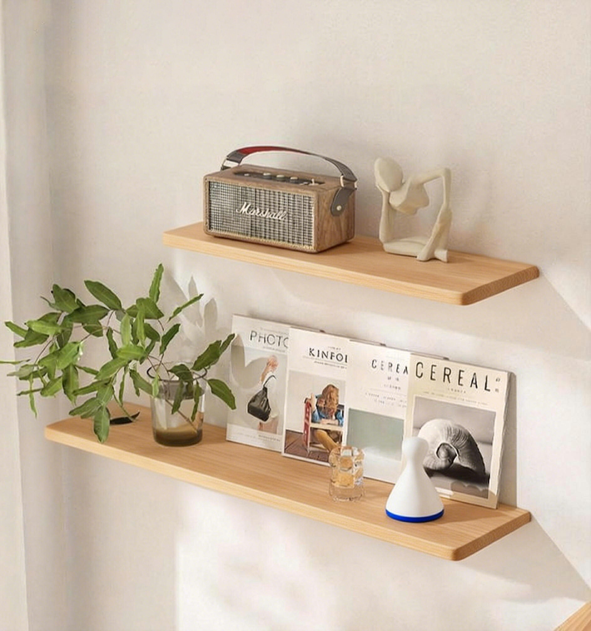 楽天市場】【楽天3位・レビュー特典】ウォールシェルフ 取り付け