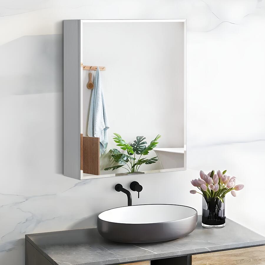 楽天市場】ミラーキャビネット 洗面鏡 ミラー 洗面収納棚 60*50