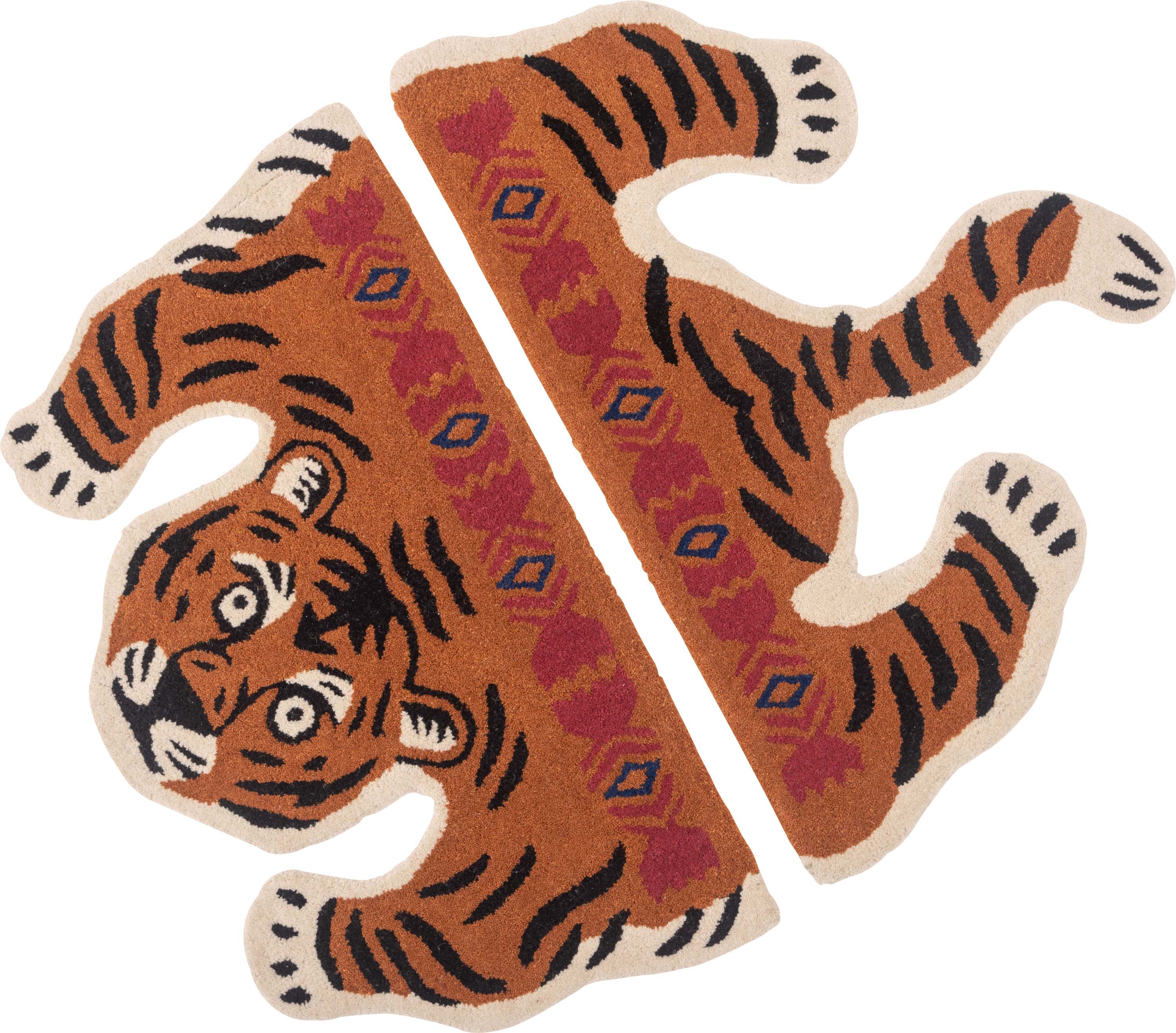 楽天市場】ラグ アクセントラグ アニマル 動物デザイン ウール