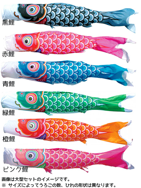 楽天市場】（SALE_セール）鯉のぼり 単品 一匹 単品 1.5M 友禅鯉 （黒