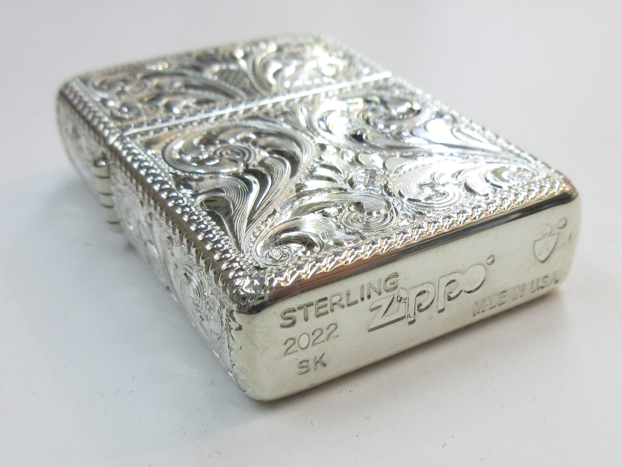 楽天市場】シルバーキング スターリングシルバー アーマーケースZippo