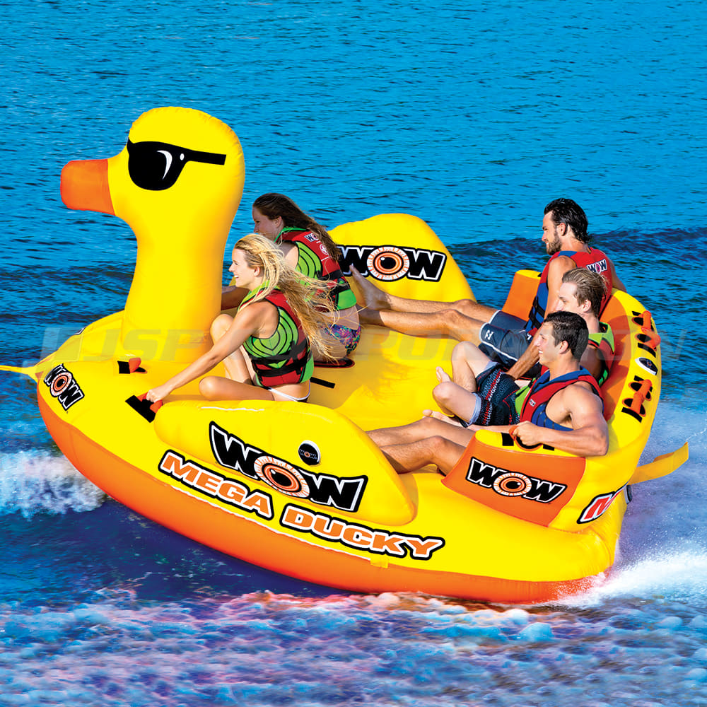 楽天市場】トーイングチューブ WOW/ワオ 5人乗り メガダッキー バナナ