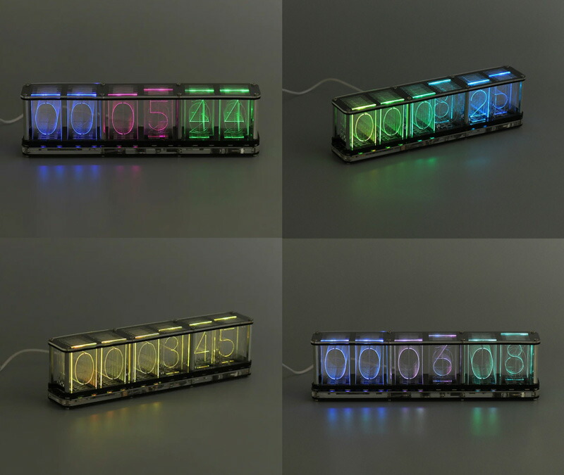 楽天市場】RGB Tube Clock アールジービー チューブ クロック ニキシー