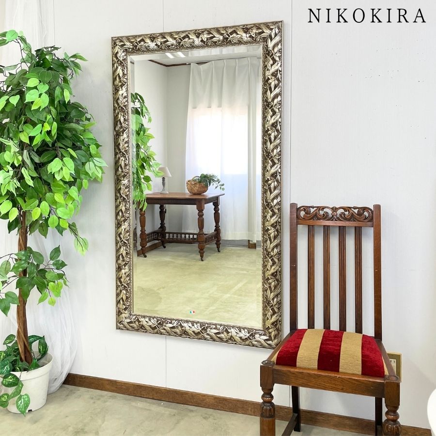 GMGN163A○イタリア製 最高級 鏡 ウォールミラー 姿見 壁掛け式 バーズ