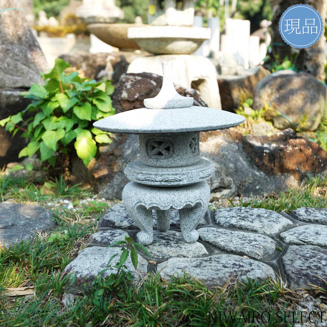 楽天市場】【灯篭】灯籠 トウロウ 雪見灯篭 白御影石 中国産 自然石