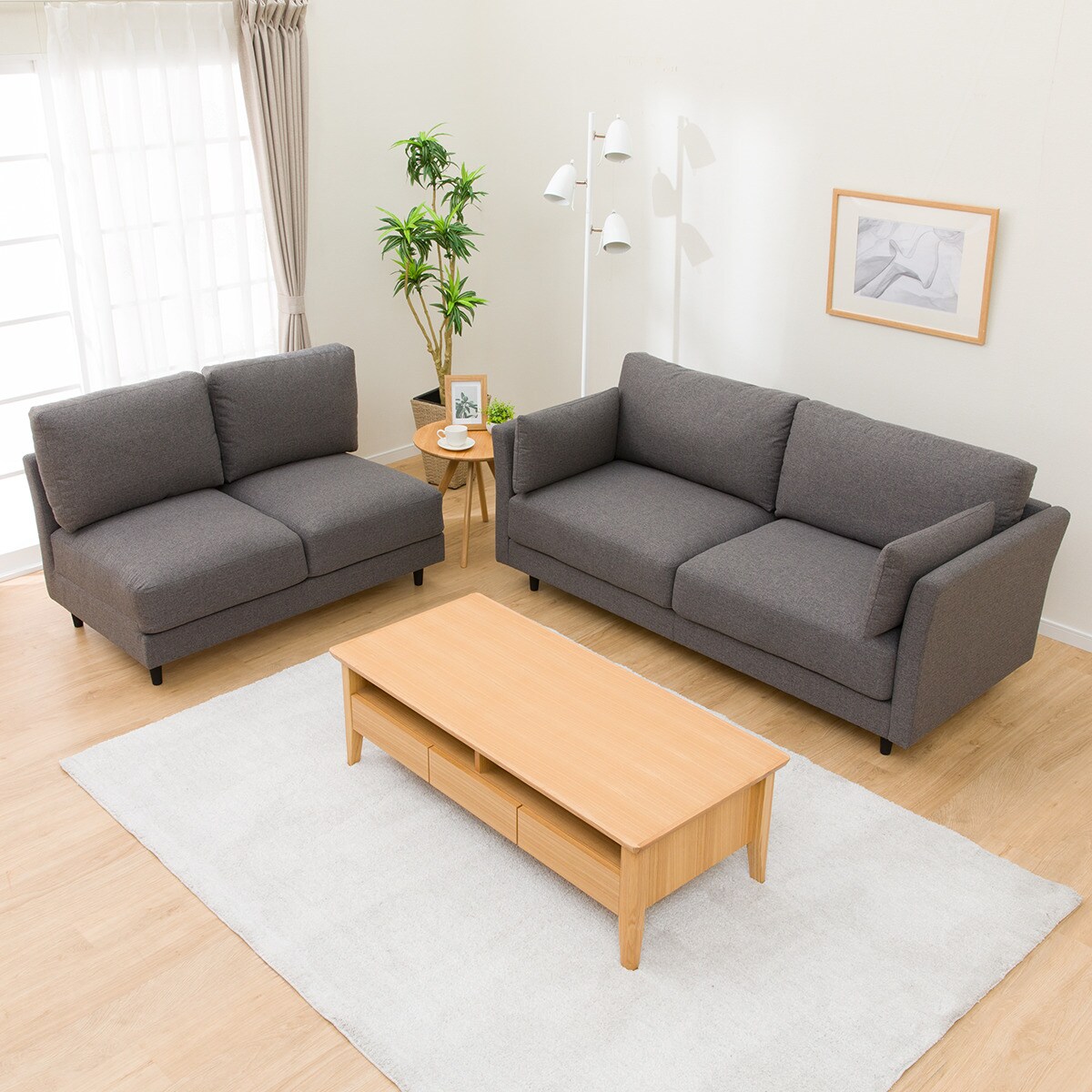 楽天市場】傷・汚れに強いコーナーソファセット(CS01 Nシールド布 H