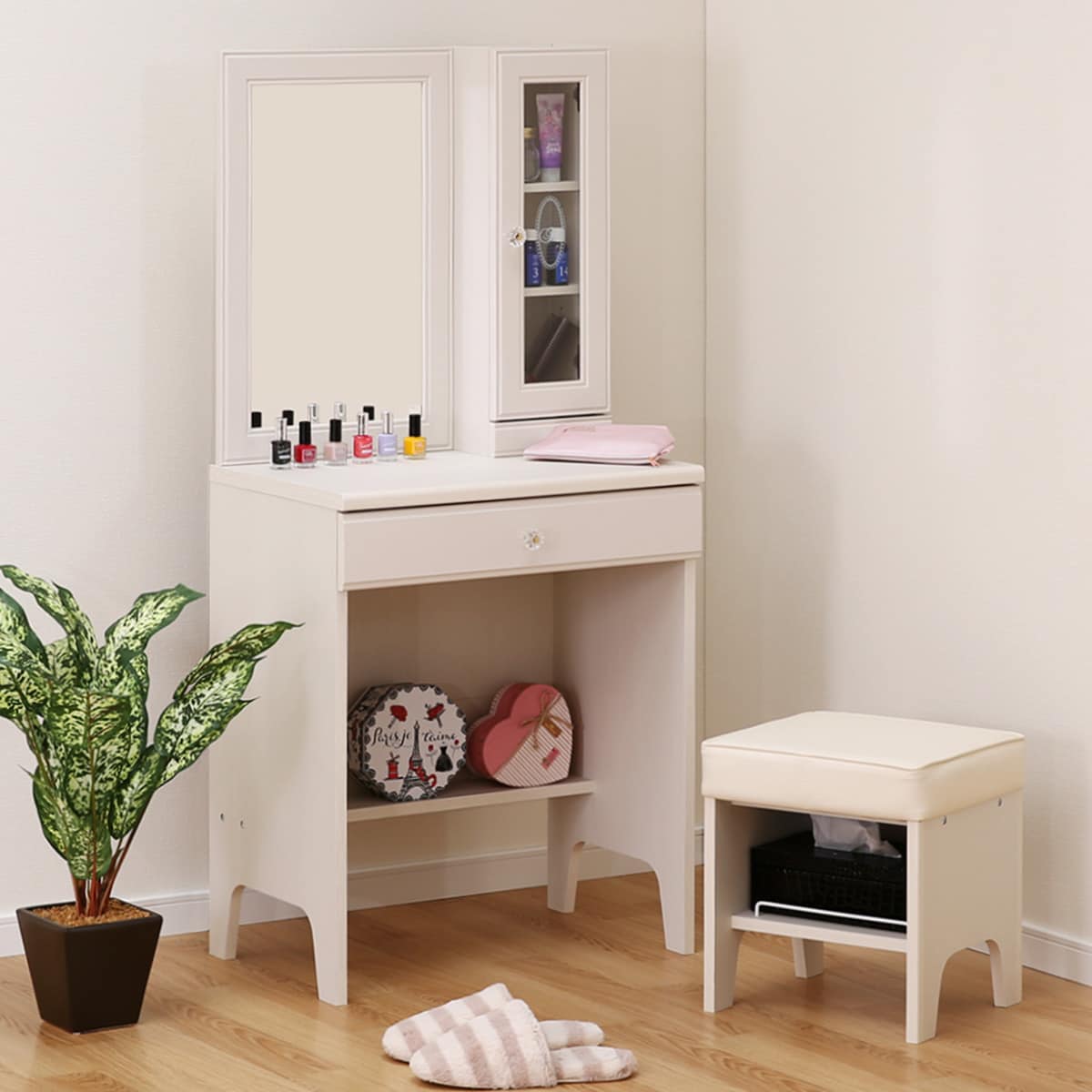 楽天市場】ドレッサー・鏡台（ブランドニトリ）（収納家具｜インテリア