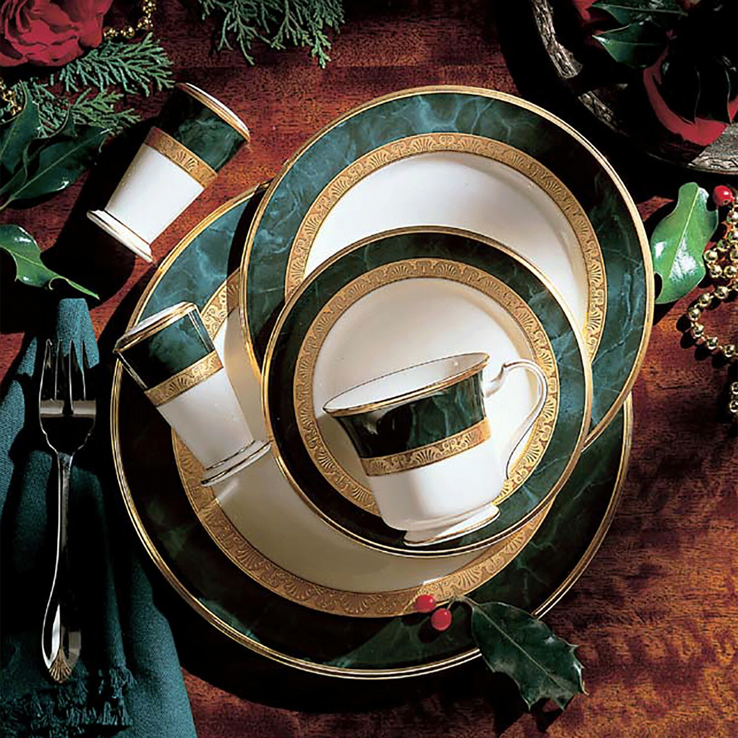 楽天市場】ノリタケ フィッツジェラルド 27.5cmプレート ( ミート皿