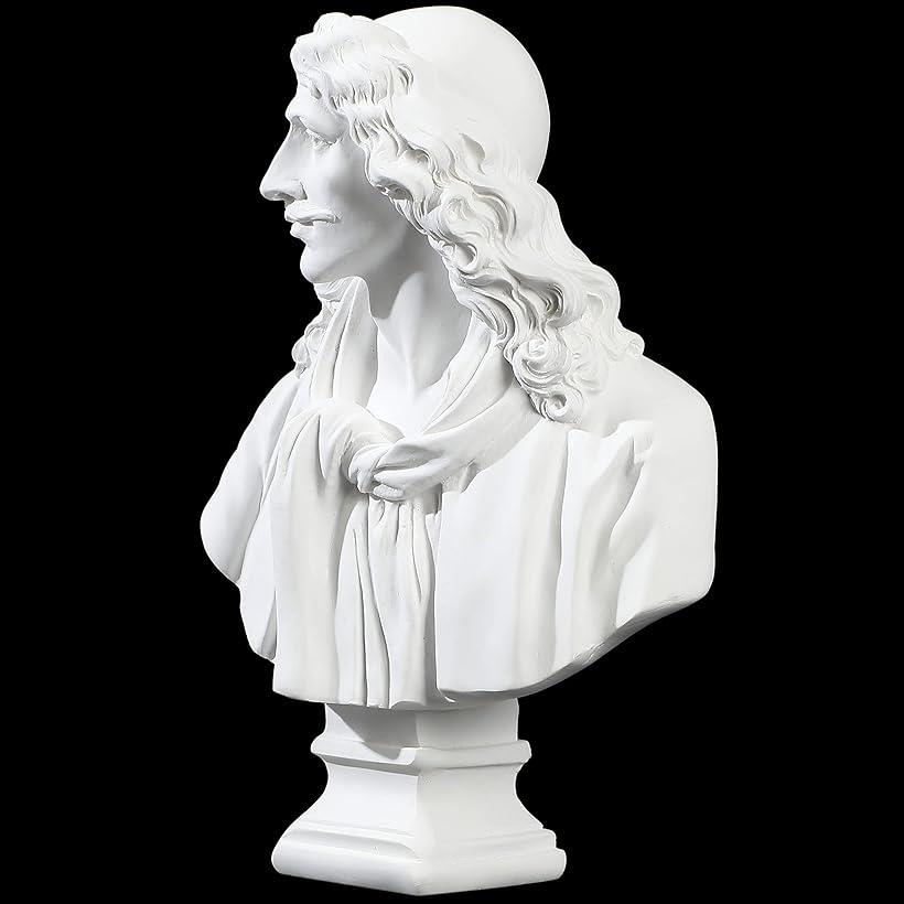 楽天市場】自宅が美術館 石膏風人物像 15cm モリエール : OHstore