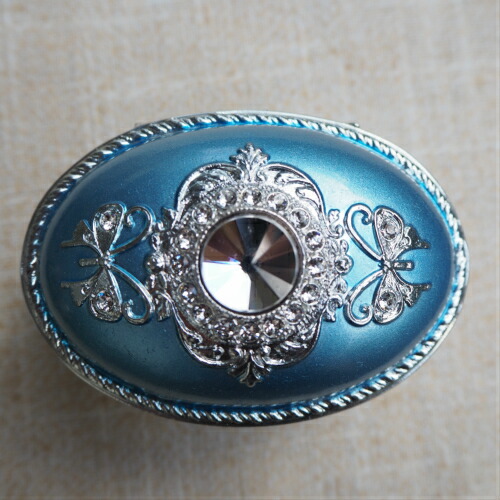 楽天市場】【スワロフスキーアンチモニー（だ円）】 オルゴール 宝石箱