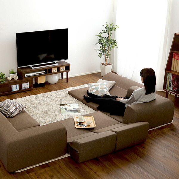 楽天市場】コーナーソファー コの字 L字 6人 六人 5人 五人 おしゃれ