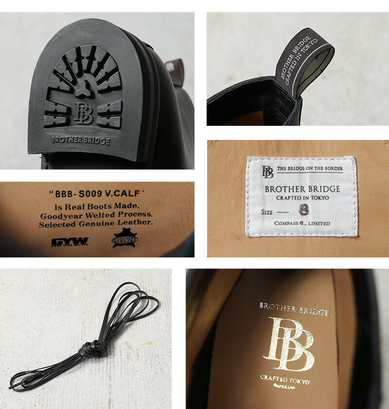 楽天市場】BROTHER BRIDGE ブラザーブリッジ HENRY VINTAGE BLK / CALF