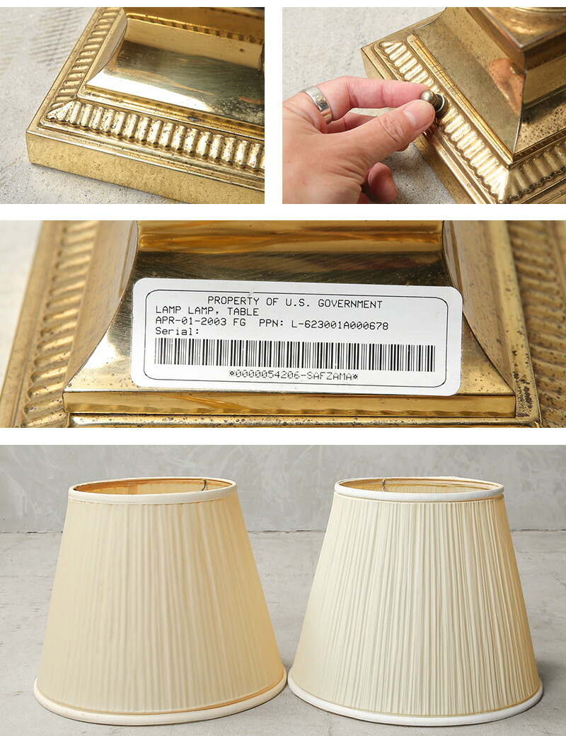 楽天市場】USED 米軍放出 真鍮製 パイナップル型 ガラステーブルランプ