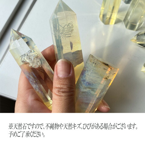 楽天市場】天然石 練り 水晶 ポイント 六角柱 クリスタル クォーツ