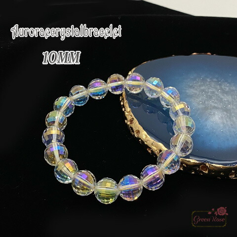 楽天市場】オーロラ クリスタル 水晶 レインボー 多面カット