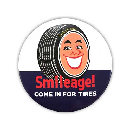 楽天市場】ビッグ缶バッチ #CBB032. YOKOHAMA TIRE Smileage ヨコハマ