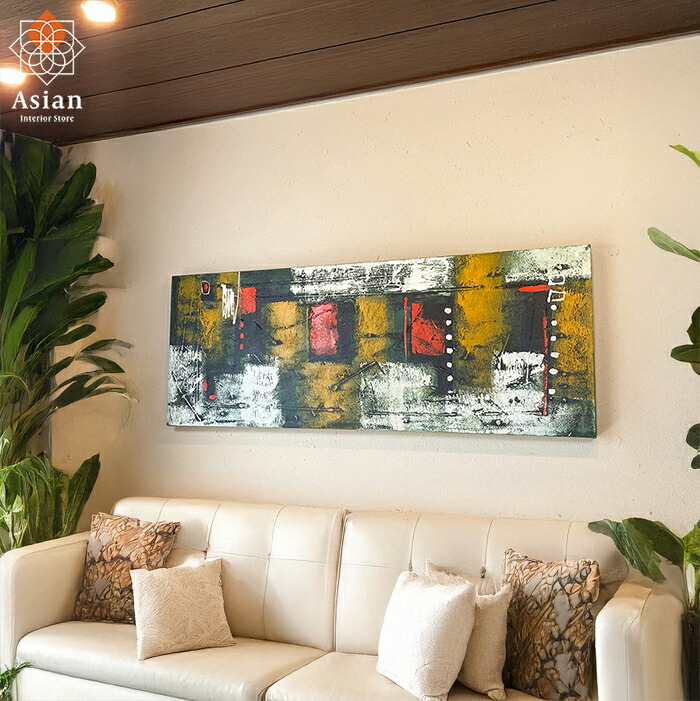 楽天市場】モダン アート 120×45cm 78【 抽象画 壁掛け 絵 絵画