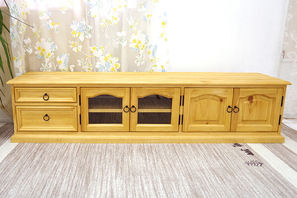 楽天市場】テレビボード カントリー調 180cm幅 ローボード ナチュラル