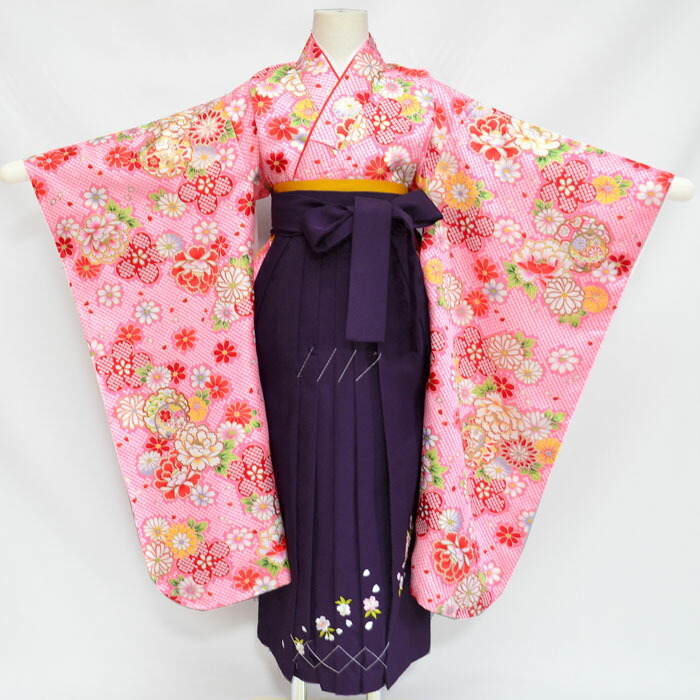楽天市場】七五三 卒園式 着物 袴 セット 7歳着物と袴セット 総絞り柄