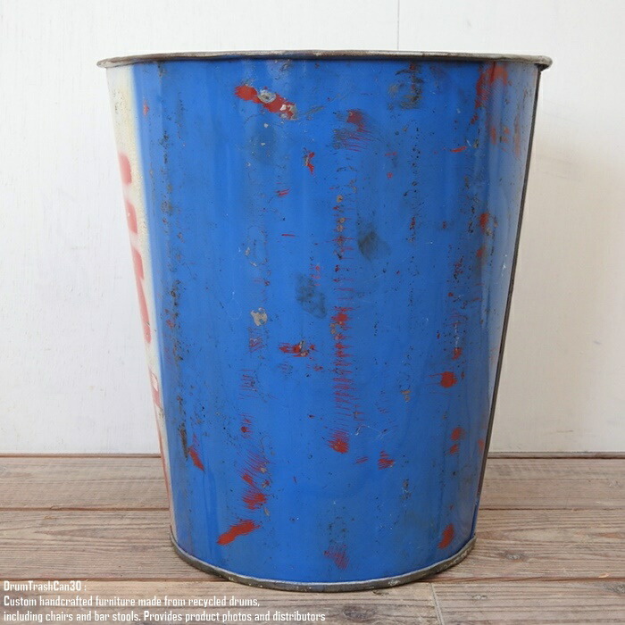 楽天市場】ドラム缶をリメイクした ゴミ箱 30cm D スチール製