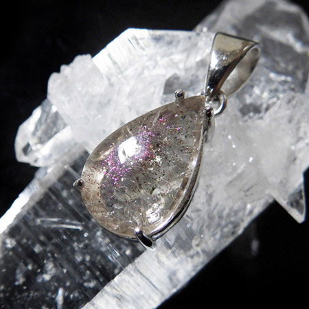 楽天市場】ピンクファイヤークォーツ ペンダントトップ ブラジル産