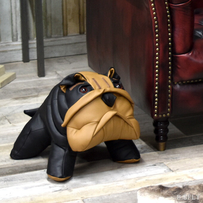 楽天市場】【最大6,000円クーポン配布中】ブルドッグ ぬいぐるみ 本革