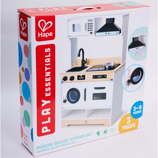 楽天市場】ハペ(Hape) モダン デラックス キッチン 電子レンジ＆洗濯機