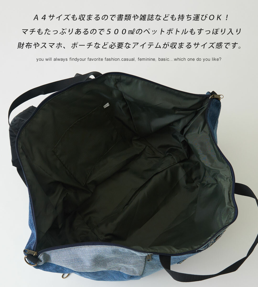 楽天市場】デニムバッグ / 公式 CUBE SUGAR リメイク デニム パッチ